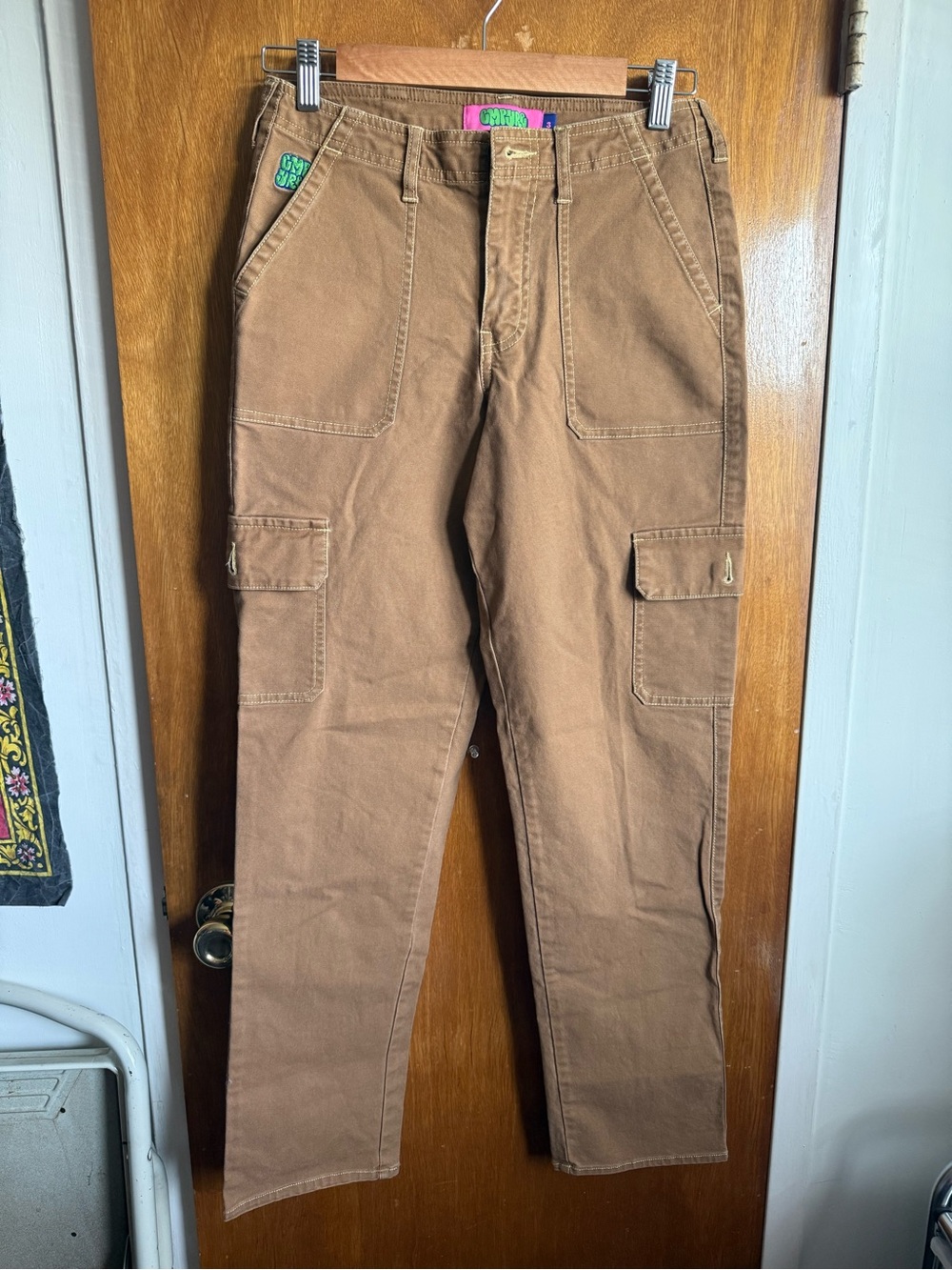 Empyre Brown Straight Leg Cargo Pants